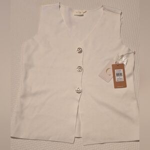 Cyrus Bone Blazer with Gold Accents Size S